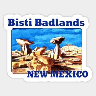 Bisti Badlands, New Mexico Sticker